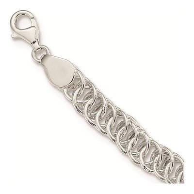 Sterling Silver 6.95mm Circle Fancy Link Chain – view 4