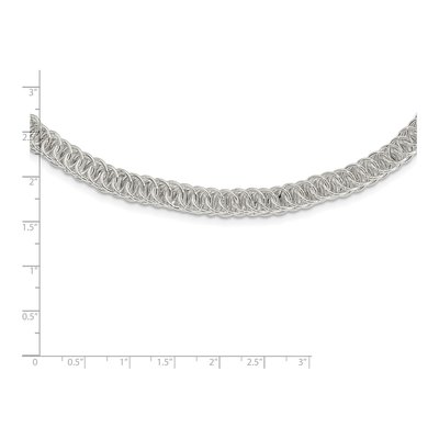 Sterling Silver 6.95mm Circle Fancy Link Chain – view 6