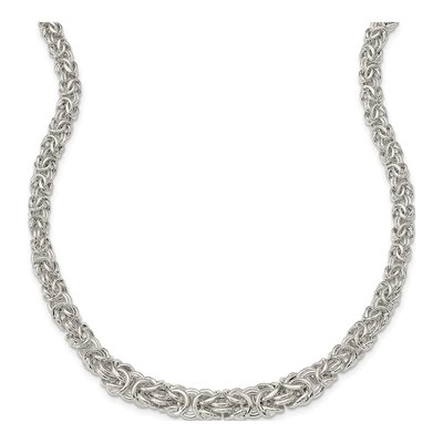 Sterling Silver Byzantine Necklace – view 3