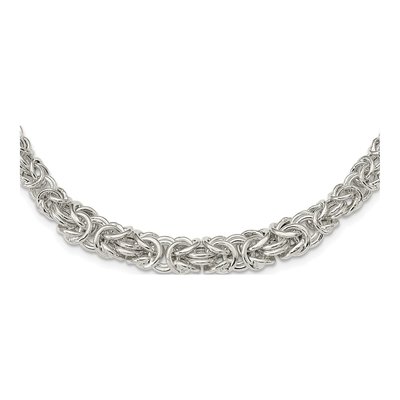 Sterling Silver Byzantine Necklace