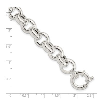 Sterling Silver Fancy Link Bracelet – view 3