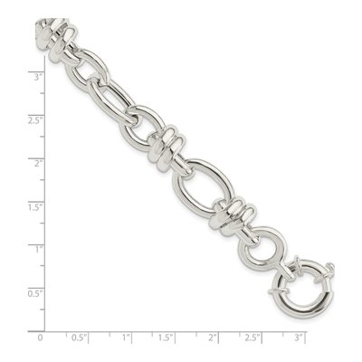Sterling Silver Fancy Link Bracelet – view 3