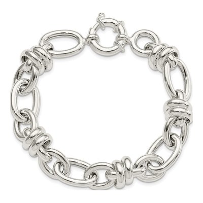 Sterling Silver Fancy Link Bracelet – view 4