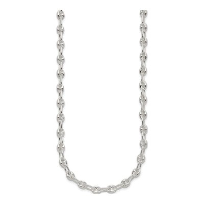 Sterling Silver Fancy Link Necklace – view 3