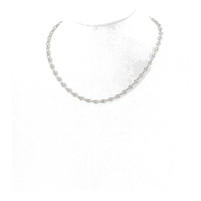 Sterling Silver Fancy Link Necklace – view 4