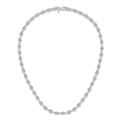 Sterling Silver Fancy Link Necklace – view 6