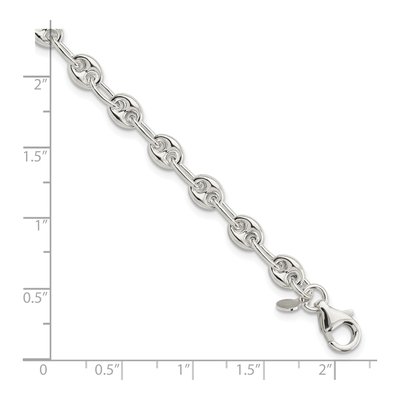 Sterling Silver 5.57mm Fancy Anchor Chain Bracelet – view 3