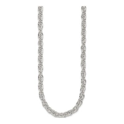 Sterling Silver Fancy Link Necklace – view 3