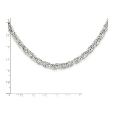 Sterling Silver Fancy Link Necklace – view 5