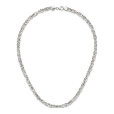Sterling Silver Fancy Link Necklace – view 6