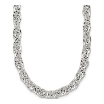 Sterling Silver Fancy Link Necklace