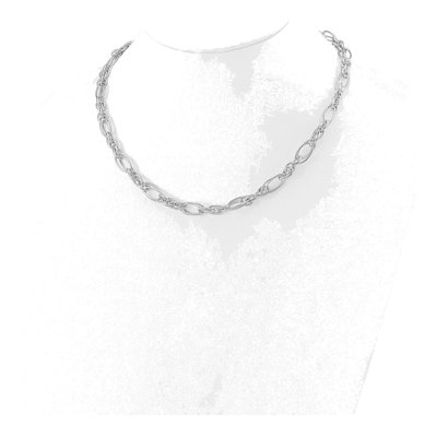 Sterling Silver Fancy Link Necklace – view 4