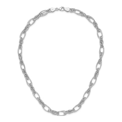 Sterling Silver Fancy Link Necklace – view 6