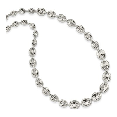 Sterling Silver Fancy Link Necklace – view 3