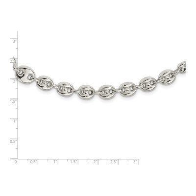 Sterling Silver Fancy Link Necklace – view 4
