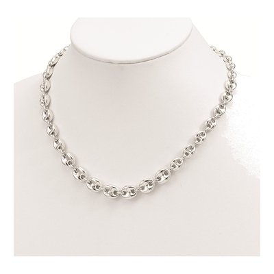 Sterling Silver Fancy Link Necklace – view 5