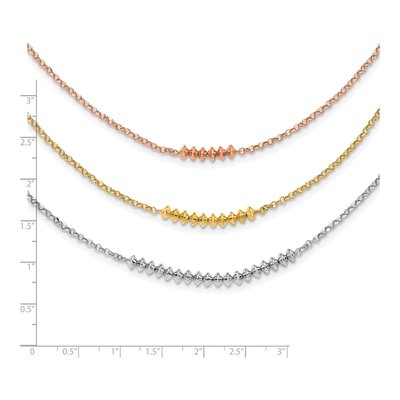 Gold-Plated Sterling Silver 1.5mm Beaded Strand Rolo Chain – view 4