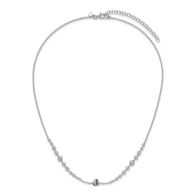 Sterling Silver 1.5mm Semi-Solid Beaded Bead Chain – view 6