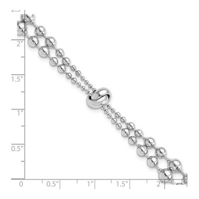 Sterling Silver Beaded Bracelet – view 2