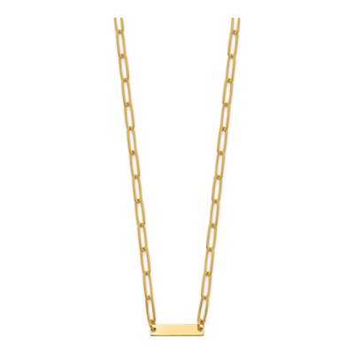 Gold-Plated Sterling Silver Bar Necklace – view 3