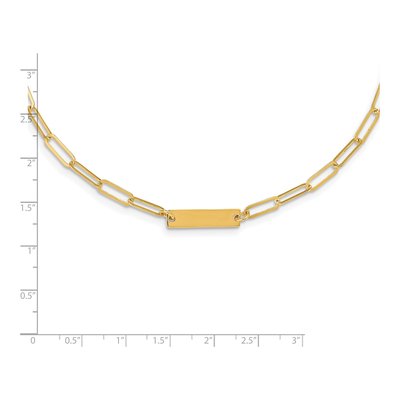 Gold-Plated Sterling Silver Bar Necklace – view 4