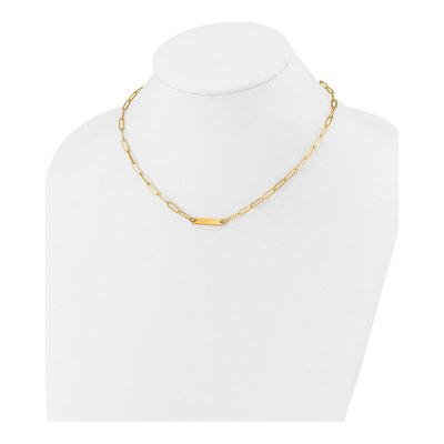 Gold-Plated Sterling Silver Bar Necklace – view 5