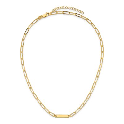 Gold-Plated Sterling Silver Bar Necklace – view 6