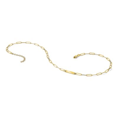 Gold-Plated Sterling Silver Bar Necklace – view 7