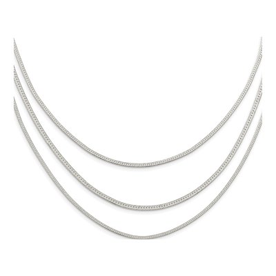 Sterling Silver Multi-Strand Necklace