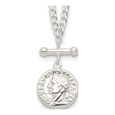 Sterling Silver Roman Coin Necklace