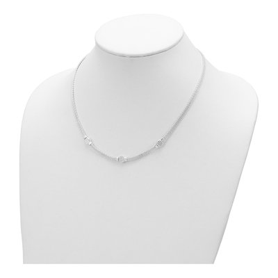 Sterling Silver Mesh Fancy Necklace – view 3