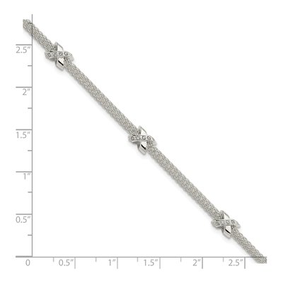 Sterling Silver CZ Bracelet – view 3