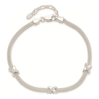 Sterling Silver CZ Bracelet – view 4