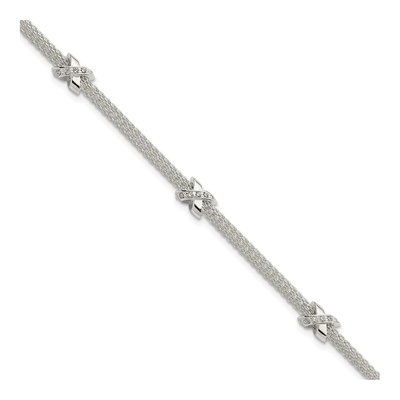 Sterling Silver CZ Bracelet