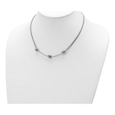 Sterling Silver Knotted Mesh Necklace – view 3