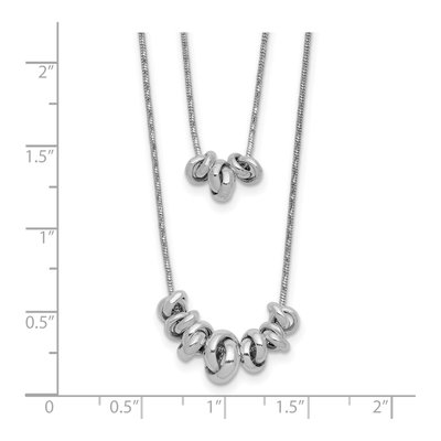 Sterling Silver 7mm Double 2-Strand Fancy Link Chain – view 6