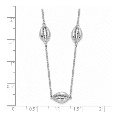 Sterling Silver Cowrie Shell Necklace – view 3