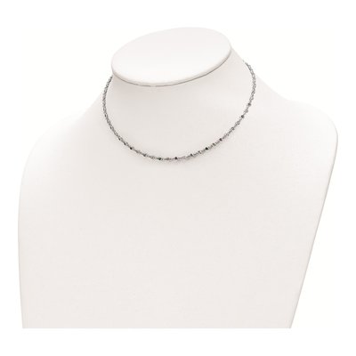 Sterling Silver CZ Multi-Color Choker Necklace – view 3