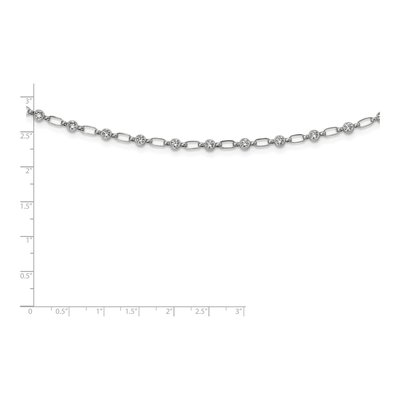 Sterling Silver CZ Fancy Necklace – view 3