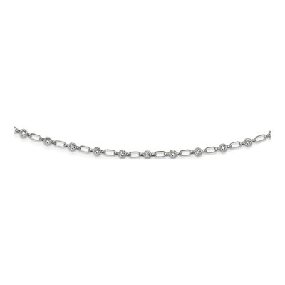 Sterling Silver CZ Fancy Necklace