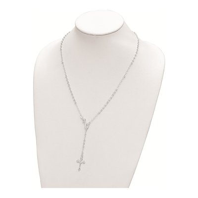 Sterling Silver Rosary Necklace – view 3