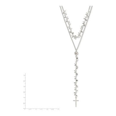 Sterling Silver Cross Pendant Necklace – view 3