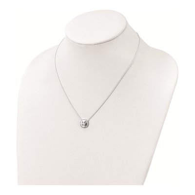 Sterling Silver CZ Love Pendant Necklace – view 4