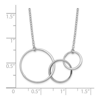 Sterling Silver Intertwined Circles Necklace – view 3