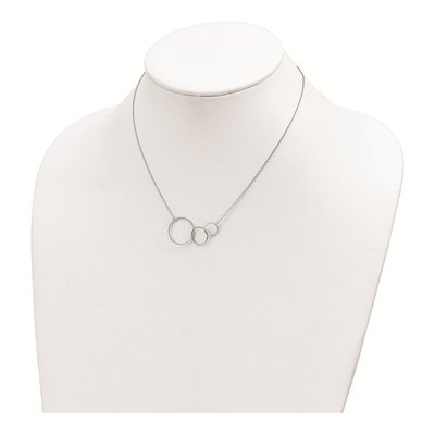 Sterling Silver Intertwined Circles Necklace – view 4