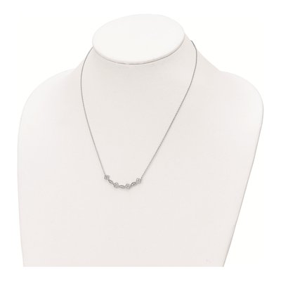Sterling Silver CZ Fancy Necklace – view 4