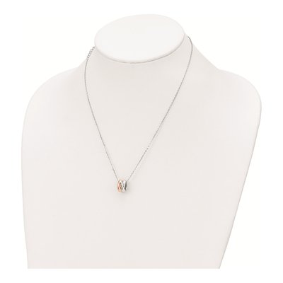 Rose Gold-Plated Sterling Silver CZ Necklace – view 4