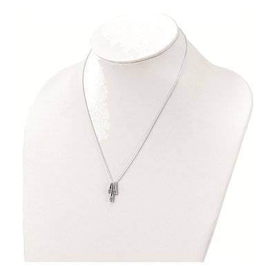 Sterling Silver CZ Fancy Necklace – view 4