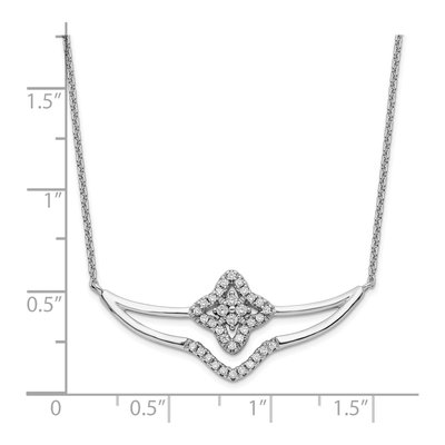 Sterling Silver CZ Fancy Necklace – view 3