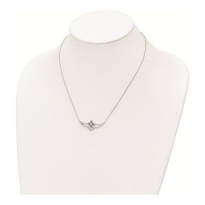 Sterling Silver CZ Fancy Necklace – view 4